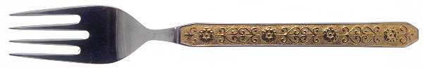 Gold Esperanza (Stainless) Medium Solid Cold Meat Serving Fork