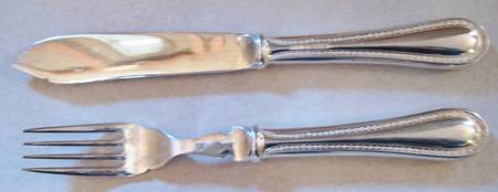Marquise (Silverplate) (2 Pc) Fish Set Silverplate Blade Hollow Handle