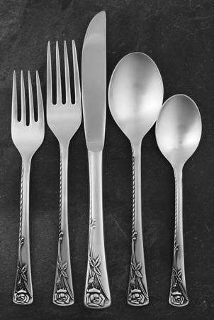 Rosetta (Stainless) 5 Piece Place Setting