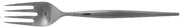 Simplicity (Stainless) Medium Solid Cold Meat Serving Fork