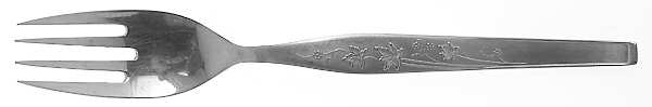 Wild Ivy (Stainless) Medium Solid Cold Meat Serving Fork