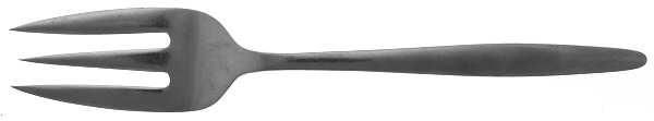 Drama (Stainless) Medium Solid Cold Meat Serving Fork