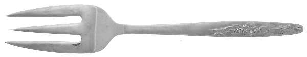 Lady Charming (Stainless) Medium Solid Cold Meat Serving Fork