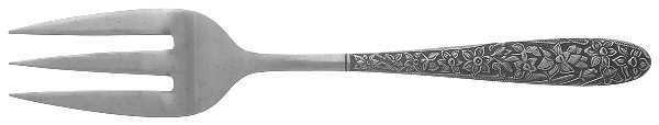 Narcissus (Stainless) Small Solid Cold Meat Serving Fork