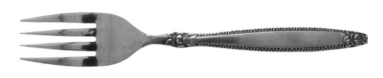 Rose Border (Stainless) Individual Salad Fork