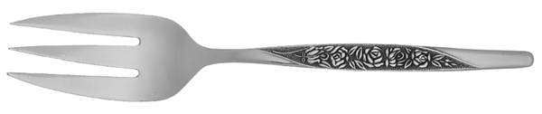 Rosevine-Caress (Stainless) Medium Solid Cold Meat Serving Fork