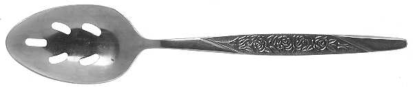 Rosevine-Caress (Stainless) Pierced Tablespoon (Serving Spoon)