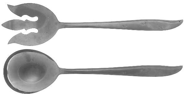 Starette (Stainless) (2 Pc) Solid Salad Set