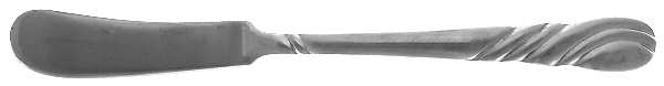 French Twist (Stainless) Flat Handle Butter Spreader