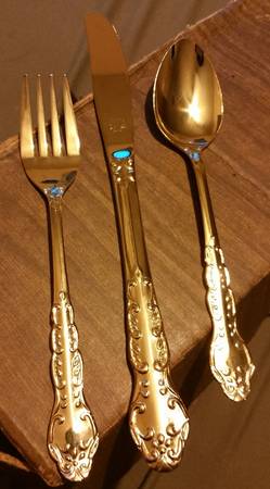 Golden Nancy (Gold Electroplate 1flw) Teaspoon