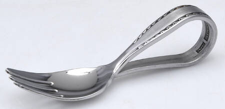 Granada (Stainless) Baby Fork with Curved Handle HC