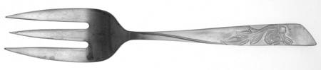 NST12 (STAINLESS) Medium Solid Cold Meat Serving Fork