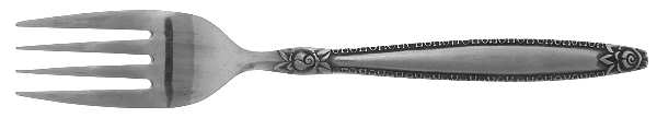 Rose Border (Stainless) Individual Salad Fork