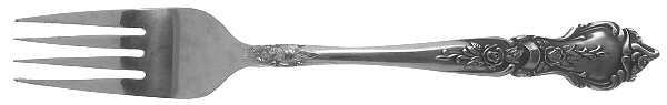 Rose & Leaf (Stainless) Individual Salad Fork