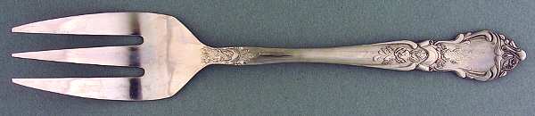 Rose & Leaf (Stainless) Medium Solid Cold Meat Serving Fork