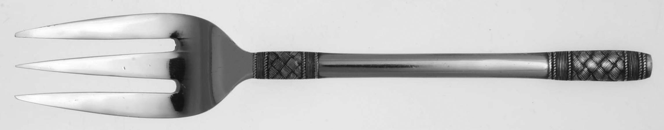 Tracery (Stainless) Large Solid Cold Meat Serving Fork