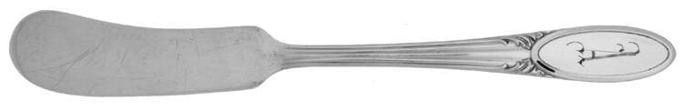 Three (Silverplate, 1936) Flat Handle Butter Spreader