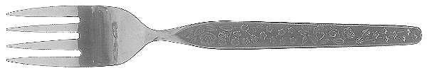 Seven (Silverplate) Individual Salad Fork by National Silver Co