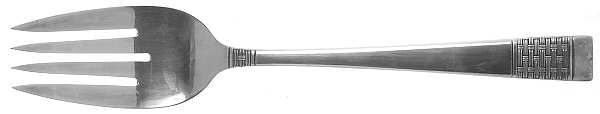 Calvalcade (Silverplate, 1946) Medium Solid Cold Meat Serving Fork by National Silver Co