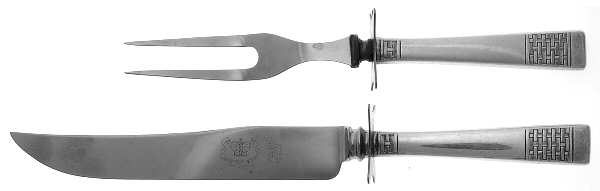 Calvalcade (Silverplate, 1946) Small Stainless Blade 2-Piece Steak Carving Set