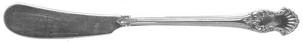 Concerto (Silverplate, 1944) Flat Handle Butter Spreader by National Silver Co