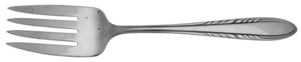 Flame (Silverplate, 1938) Medium Solid Cold Meat Serving Fork
