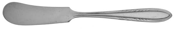 Flame (Silverplate, 1938) Flat Handle Butter Spreader by National Silver Co