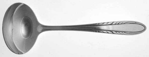 Flame (Silverplate, 1938) Solid Gravy Ladle by National Silver Co