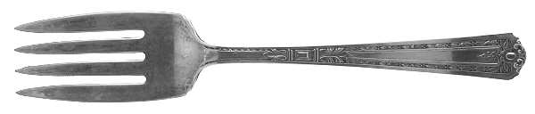 Florence (Silverplate, 1930) Medium Solid Cold Meat Serving Fork