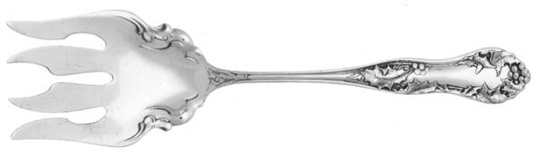 Holly (Silverplate, 1904-1907) Solid Salad Serving Fork