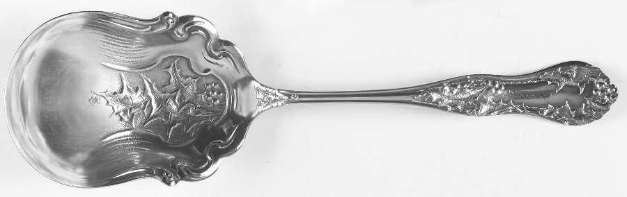 Holly (Silverplate, 1904-1907) Solid Smooth Berry/Casserole Spoon