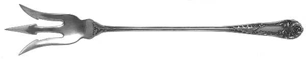 Holly (Silverplate, 1904-1907) Large Lettuce Serving Fork