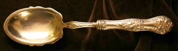 Holly (Silverplate, 1904-1907) Hollow Handle Berry/Casserole Spoon