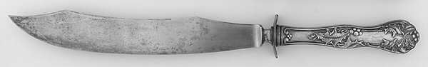 Holly (Silverplate, 1904-1907) Large Stainless Blade Roast Carving Knife