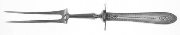 Margaret Rose (Sterling, 1938) Small Carving Fork W/Sterling Guard