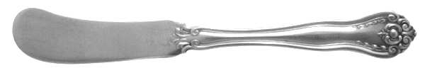 Marseilles (Silverplate, 1906) Flat Handle Butter Spreader by National Silver Co