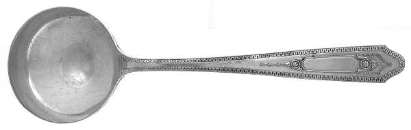 Martinique (Silverplate, 1935) Round Bowl Soup Spoon (Bouillon) by National Silver Co