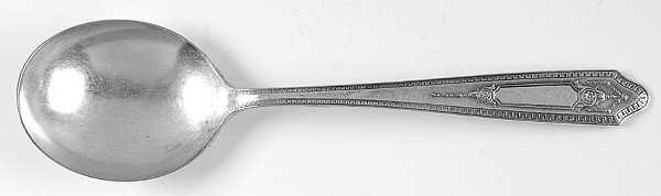 Martinique (Silverplate, 1935) Round Bowl Soup Spoon (Gumbo) by National Silver Co