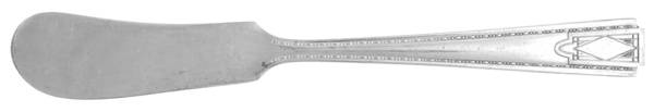 Monarch Plate Two (Silverplate) Flat Handle Butter Spreader by National Silver Co