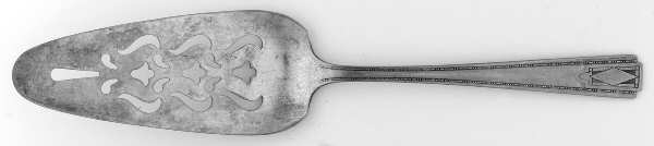 Monarch Plate Two (Silverplate) Solid Pierced Pie Server by National Silver Co
