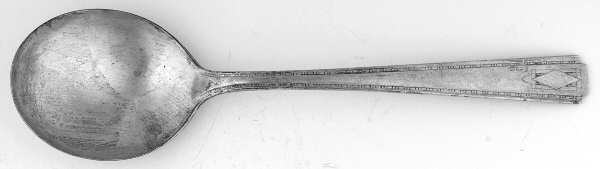 Monarch Plate Two (Silverplate) Round Bowl Soup Spoon (Gumbo)