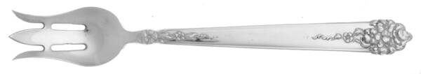Moss Rose (Silverplate, 1949) Seafood/Cocktail Fork  HC
