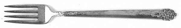 Moss Rose (Silverplate, 1949) Grille Fork (Viande)