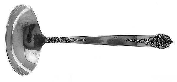 Moss Rose (Silverplate, 1949) Solid Gravy Ladle by National Silver Co