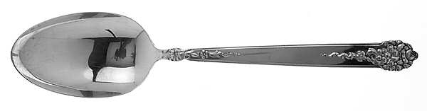 Moss Rose (Silverplate, 1949) Tablespoon (Serving Spoon) by National Silver Co