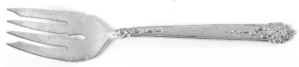 Moss Rose (Silverplate, 1949) Individual Salad Fork by National Silver Co