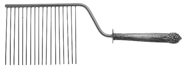Moss Rose (Silverplate, 1949) Cake Breaker with Silverplate Prongs