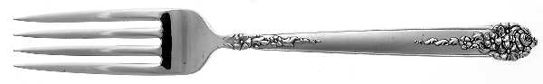 Moss Rose (Silverplate, 1949) Fork