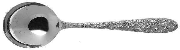 Narcissus (Silverplate, 1935) Round Bowl Soup Spoon (Gumbo)