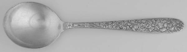 Narcissus (Silverplate, 1935) Round Bowl Soup Spoon (Gumbo)